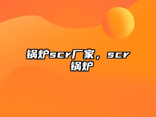 鍋爐scr廠家，scr 鍋爐