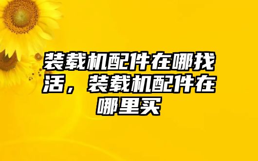 裝載機(jī)配件在哪找活，裝載機(jī)配件在哪里買