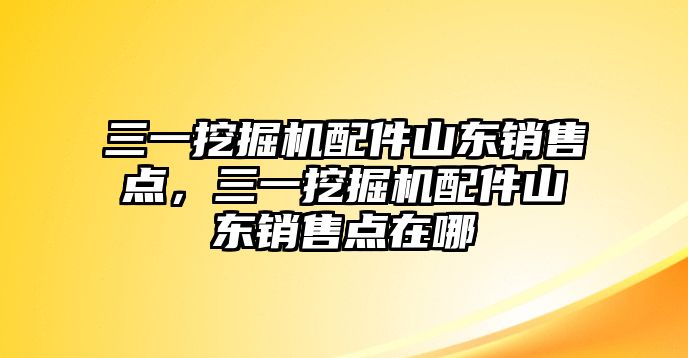 三一挖掘機(jī)配件山東銷售點(diǎn)，三一挖掘機(jī)配件山東銷售點(diǎn)在哪