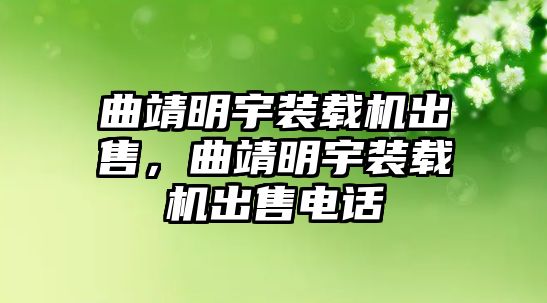 曲靖明宇裝載機出售，曲靖明宇裝載機出售電話