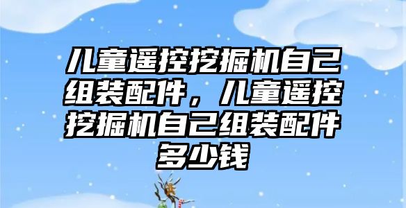 兒童遙控挖掘機自己組裝配件，兒童遙控挖掘機自己組裝配件多少錢