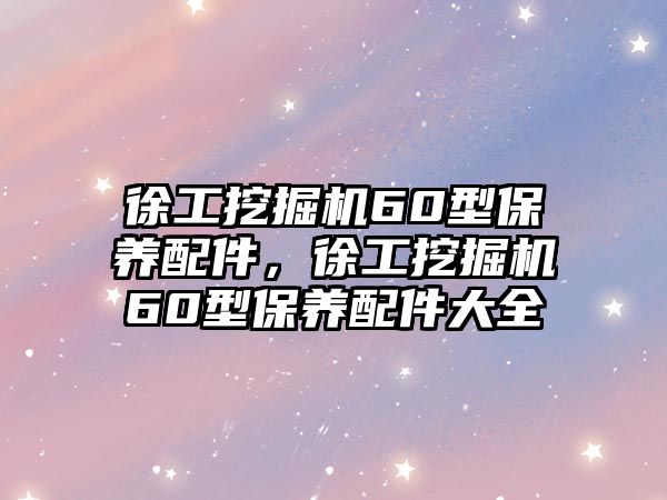 徐工挖掘機60型保養(yǎng)配件，徐工挖掘機60型保養(yǎng)配件大全