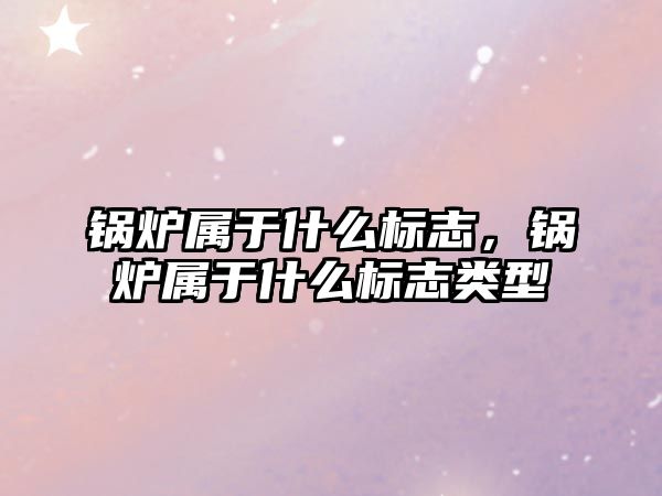 鍋爐屬于什么標志，鍋爐屬于什么標志類型