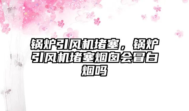 鍋爐引風機堵塞，鍋爐引風機堵塞煙囪會冒白煙嗎