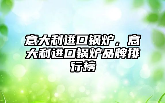 意大利進口鍋爐，意大利進口鍋爐品牌排行榜