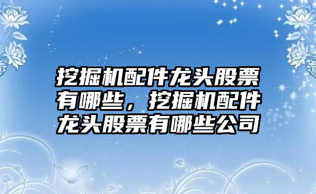 挖掘機(jī)配件龍頭股票有哪些，挖掘機(jī)配件龍頭股票有哪些公司