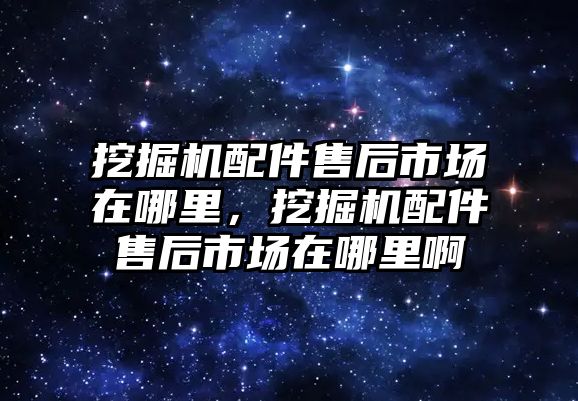 挖掘機(jī)配件售后市場在哪里，挖掘機(jī)配件售后市場在哪里啊