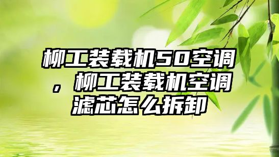 柳工裝載機(jī)50空調(diào)，柳工裝載機(jī)空調(diào)濾芯怎么拆卸