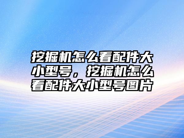 挖掘機怎么看配件大小型號，挖掘機怎么看配件大小型號圖片