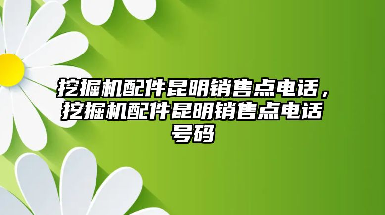 挖掘機(jī)配件昆明銷售點(diǎn)電話，挖掘機(jī)配件昆明銷售點(diǎn)電話號(hào)碼