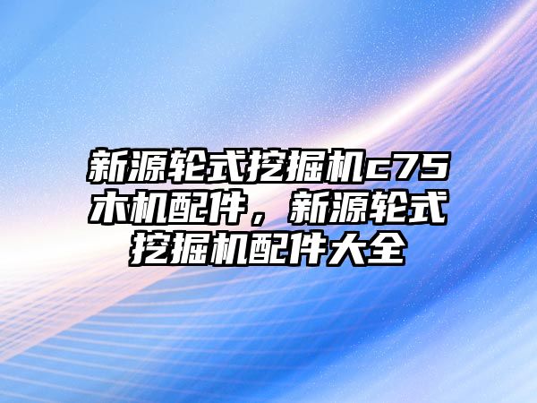 新源輪式挖掘機(jī)c75木機(jī)配件，新源輪式挖掘機(jī)配件大全