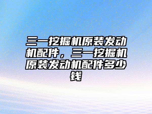 三一挖掘機原裝發(fā)動機配件，三一挖掘機原裝發(fā)動機配件多少錢