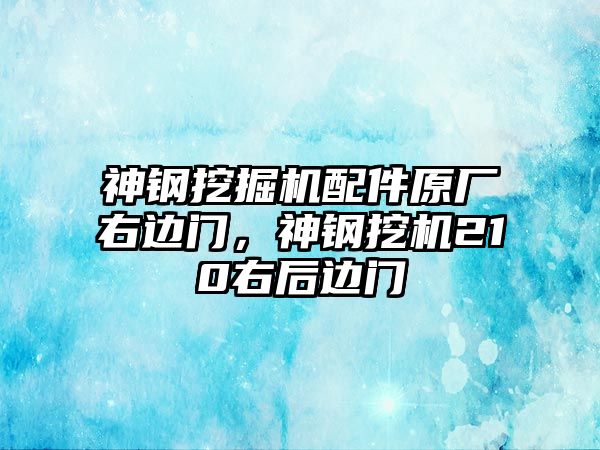 神鋼挖掘機配件原廠右邊門，神鋼挖機210右后邊門