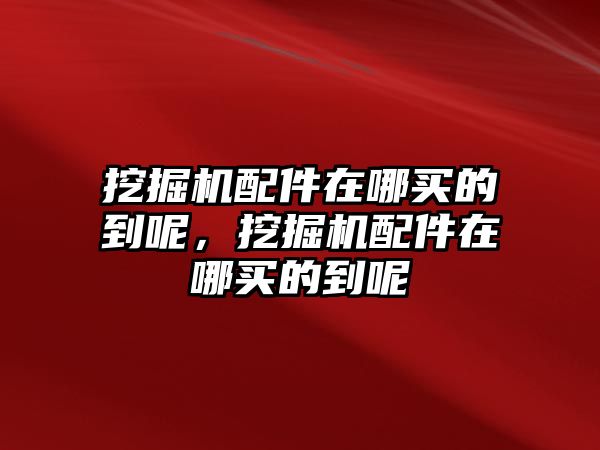 挖掘機配件在哪買的到呢，挖掘機配件在哪買的到呢