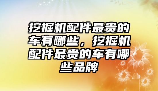 挖掘機(jī)配件最貴的車有哪些，挖掘機(jī)配件最貴的車有哪些品牌