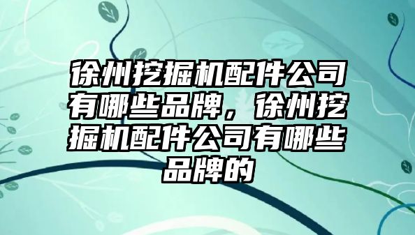 徐州挖掘機(jī)配件公司有哪些品牌，徐州挖掘機(jī)配件公司有哪些品牌的