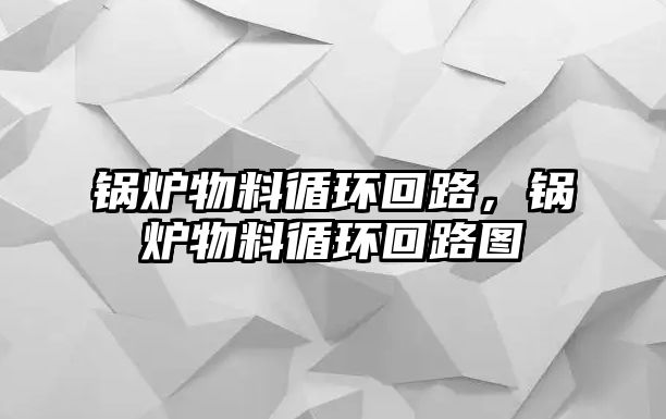 鍋爐物料循環(huán)回路，鍋爐物料循環(huán)回路圖