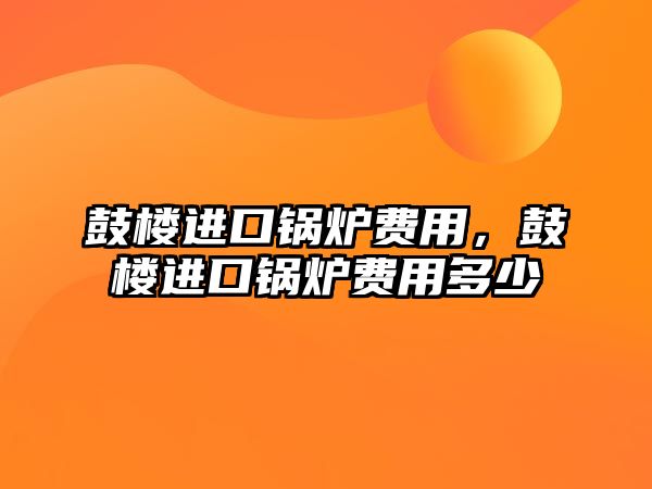 鼓樓進口鍋爐費用，鼓樓進口鍋爐費用多少