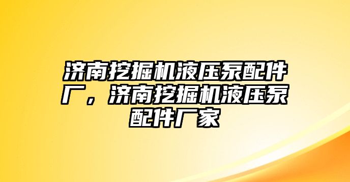 濟南挖掘機液壓泵配件廠，濟南挖掘機液壓泵配件廠家