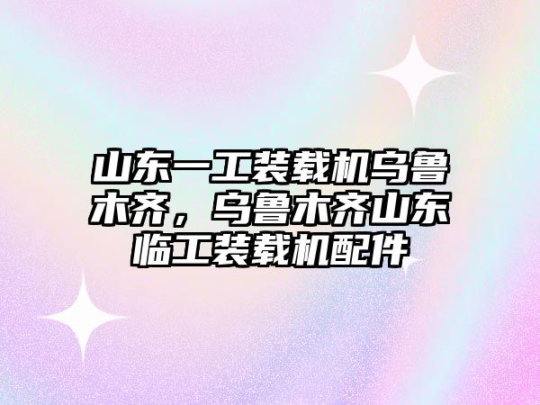 山東一工裝載機烏魯木齊，烏魯木齊山東臨工裝載機配件