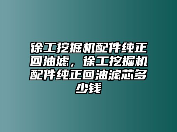 徐工挖掘機(jī)配件純正回油濾，徐工挖掘機(jī)配件純正回油濾芯多少錢