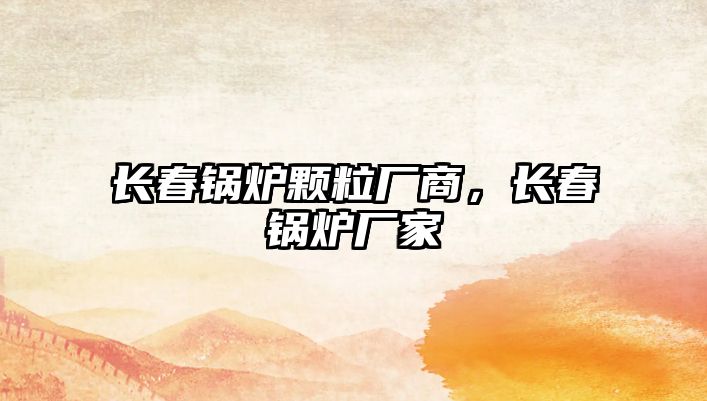 長(zhǎng)春鍋爐顆粒廠商，長(zhǎng)春鍋爐廠家