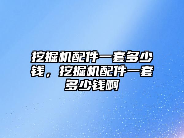 挖掘機(jī)配件一套多少錢，挖掘機(jī)配件一套多少錢啊