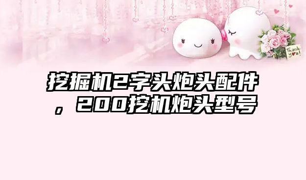 挖掘機2字頭炮頭配件，200挖機炮頭型號