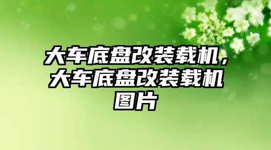 大車底盤改裝載機，大車底盤改裝載機圖片