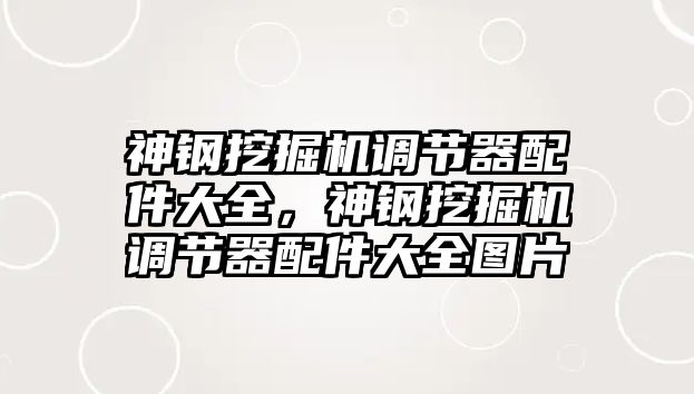 神鋼挖掘機(jī)調(diào)節(jié)器配件大全，神鋼挖掘機(jī)調(diào)節(jié)器配件大全圖片