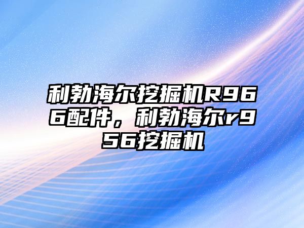 利勃海爾挖掘機R966配件，利勃海爾r956挖掘機