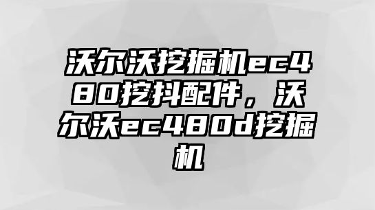 沃爾沃挖掘機ec480挖抖配件，沃爾沃ec480d挖掘機