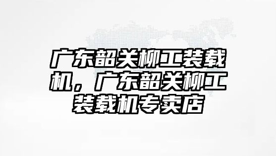 廣東韶關柳工裝載機，廣東韶關柳工裝載機專賣店