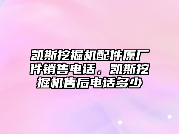 凱斯挖掘機(jī)配件原廠件銷售電話，凱斯挖掘機(jī)售后電話多少