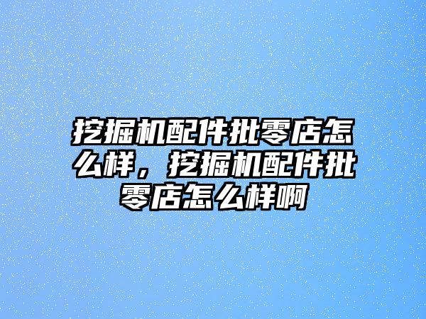 挖掘機配件批零店怎么樣，挖掘機配件批零店怎么樣啊