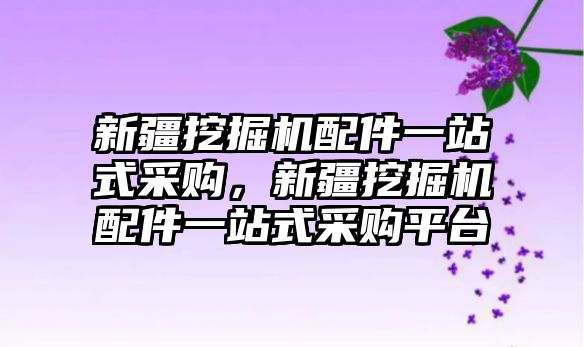 新疆挖掘機配件一站式采購，新疆挖掘機配件一站式采購平臺