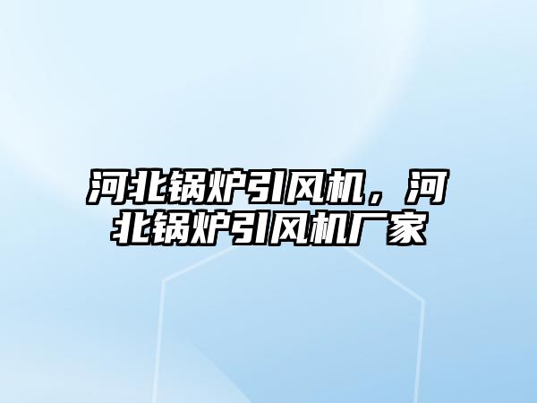 河北鍋爐引風(fēng)機(jī)，河北鍋爐引風(fēng)機(jī)廠家