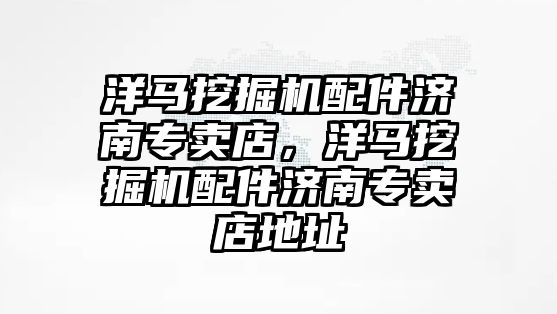 洋馬挖掘機配件濟南專賣店，洋馬挖掘機配件濟南專賣店地址