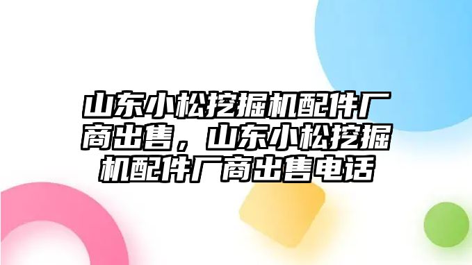 山東小松挖掘機配件廠商出售，山東小松挖掘機配件廠商出售電話