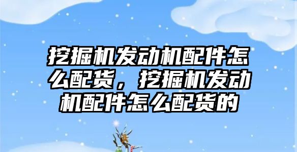 挖掘機發(fā)動機配件怎么配貨，挖掘機發(fā)動機配件怎么配貨的