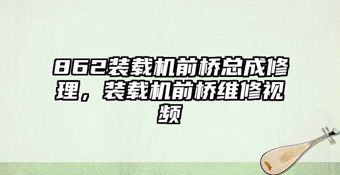 862裝載機(jī)前橋總成修理，裝載機(jī)前橋維修視頻