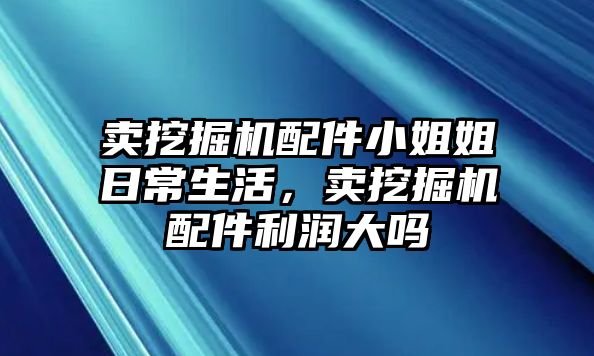 賣挖掘機配件小姐姐日常生活，賣挖掘機配件利潤大嗎