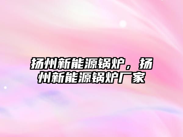 揚州新能源鍋爐，揚州新能源鍋爐廠家