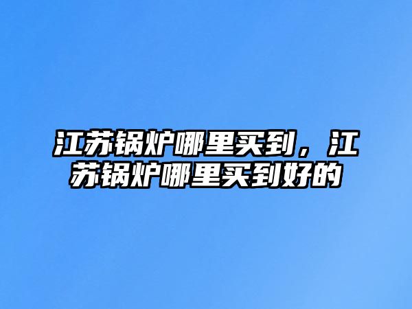 江蘇鍋爐哪里買到，江蘇鍋爐哪里買到好的