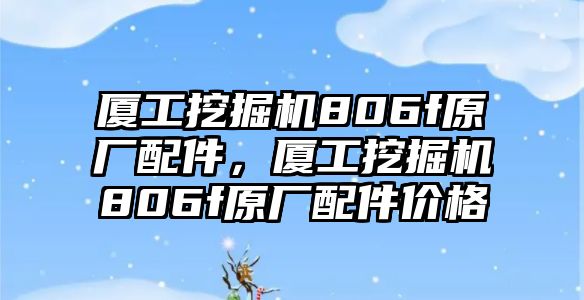 廈工挖掘機806f原廠配件，廈工挖掘機806f原廠配件價格