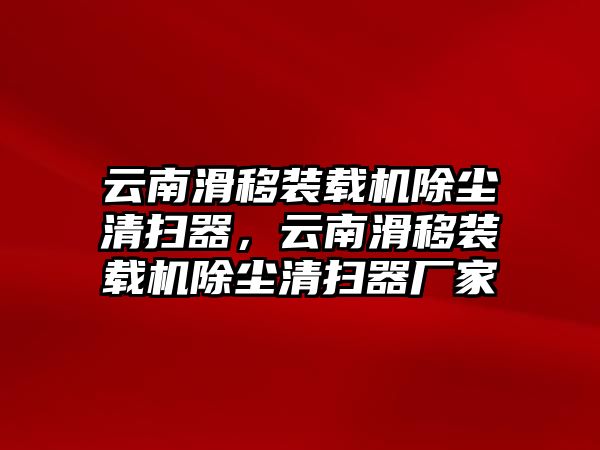 云南滑移裝載機(jī)除塵清掃器，云南滑移裝載機(jī)除塵清掃器廠家