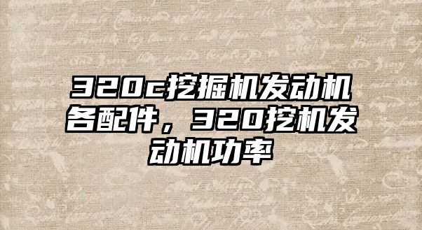 320c挖掘機發(fā)動機各配件，320挖機發(fā)動機功率