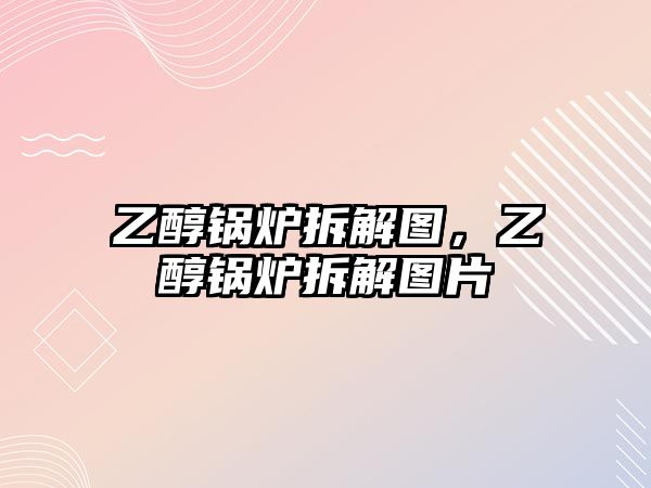 乙醇鍋爐拆解圖，乙醇鍋爐拆解圖片