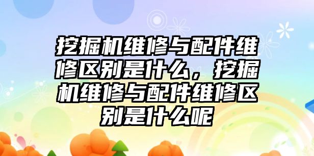 挖掘機維修與配件維修區(qū)別是什么，挖掘機維修與配件維修區(qū)別是什么呢