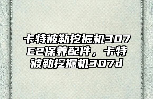 卡特彼勒挖掘機(jī)307E2保養(yǎng)配件，卡特彼勒挖掘機(jī)307d